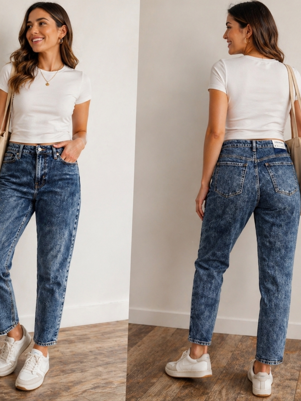 Old Navy High-Rise OG Straight Ankle Jeans Women’s Size 10 Acid Wash Secret Smoo
